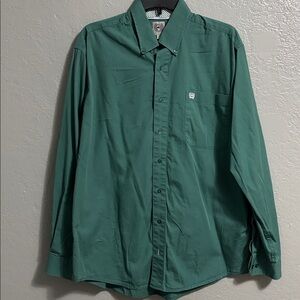Cinch Green Men's Dress Shirt